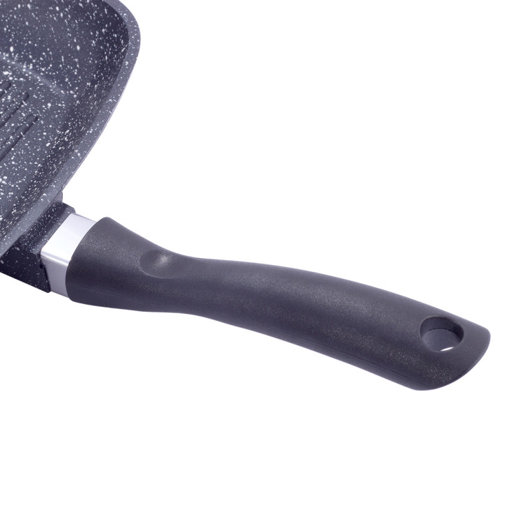 Patelnia grillowa kwadratowa z powłoką marmurowa 28 cm KM 4431 Kamille Patelnia grillowa kwadratowa z powłoką marmurowa 28 cm KM 4431 Kamille