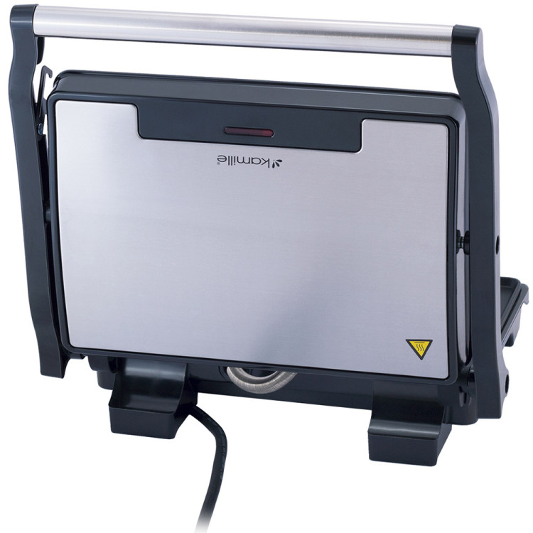 Grill elektryczny 1500W opiekacz rozkładany toster KM 6705 Kamille Grill elektryczny 1500W opiekacz rozkładany toster KM 6705 Kamille