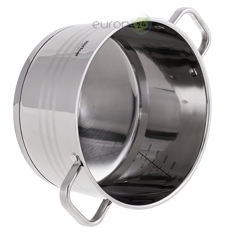 Garnki stalowe Hoffner Elegance HF 9936 12 częsciowy zestaw garnków Garnek Indukcja Garnki stalowe Hoffner Elegance HF 9936 12 częsciowy zestaw garnków Garnek Indukcja