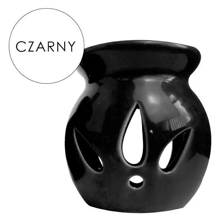 Kominek do wosków olejków zapachowych podgrzewacz czarny Kominek do wosków olejków zapachowych podgrzewacz czarny