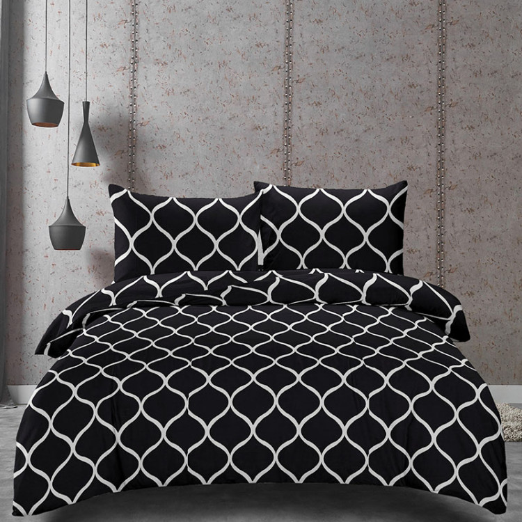Pościel 160x200 bawełna satynowa 3D Cotton World gruba 3 części 1623