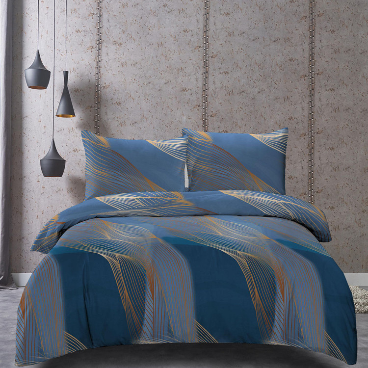 Pościel 140x200 bawełna satynowa 3D Cotton World gruba 2 części 2215