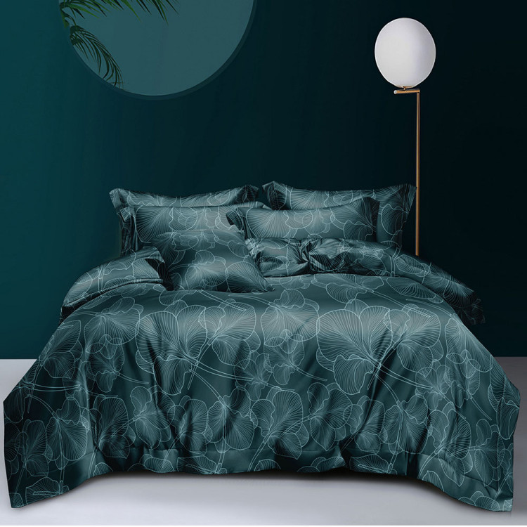 Pościel 220x200 bawełna satynowa Cotton World gruba 4 części z prześcieradłem 2410