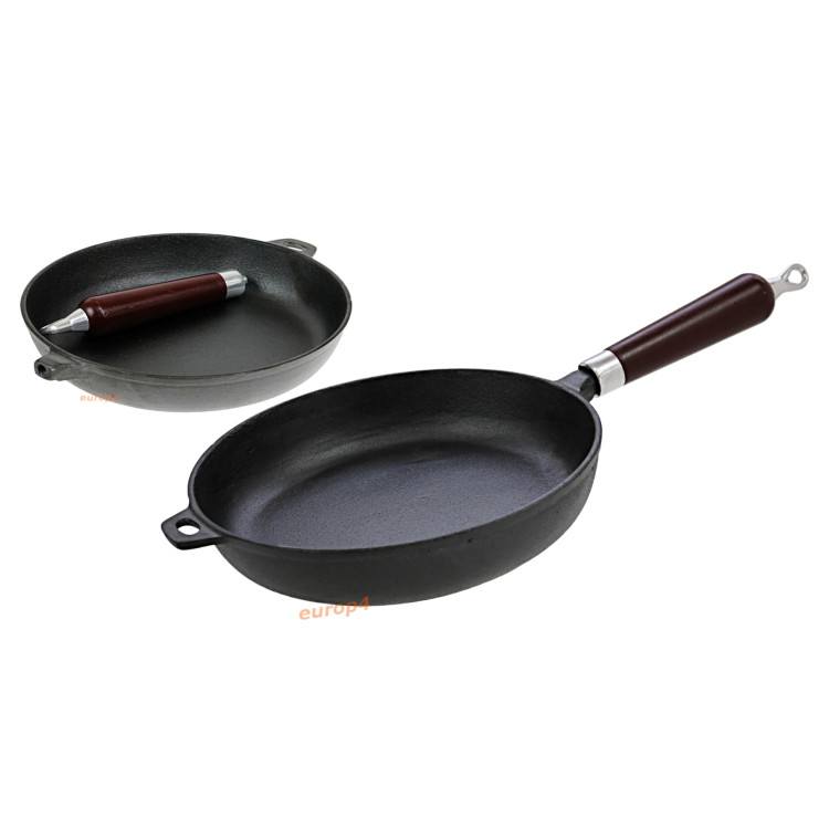 Patelnia żeliwna 26 cm Krisberg KR 2566 z pokrywką ciężka na indukcję