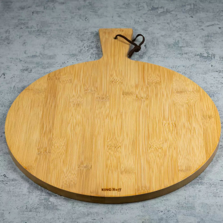 Deska do serwowania pizzy 30 cm drewniana okrągła KingHoff KH 1673