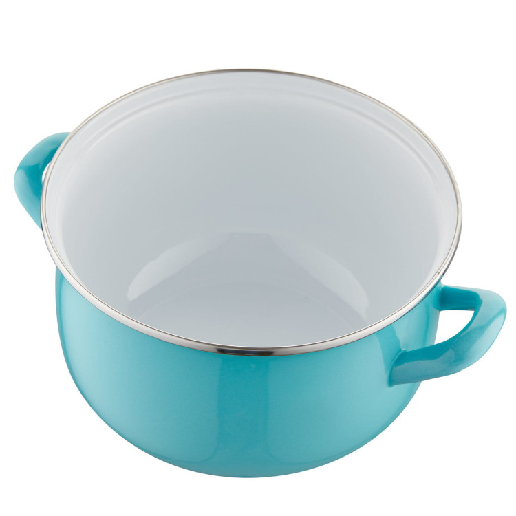 Garnki emaliowane Pleszew Pyza Capri zestaw garnków 16/18/20/22 cm turkusowe Garnki emaliowane Pleszew Pyza Capri zestaw garnków 16/18/20/22 cm turkusowe