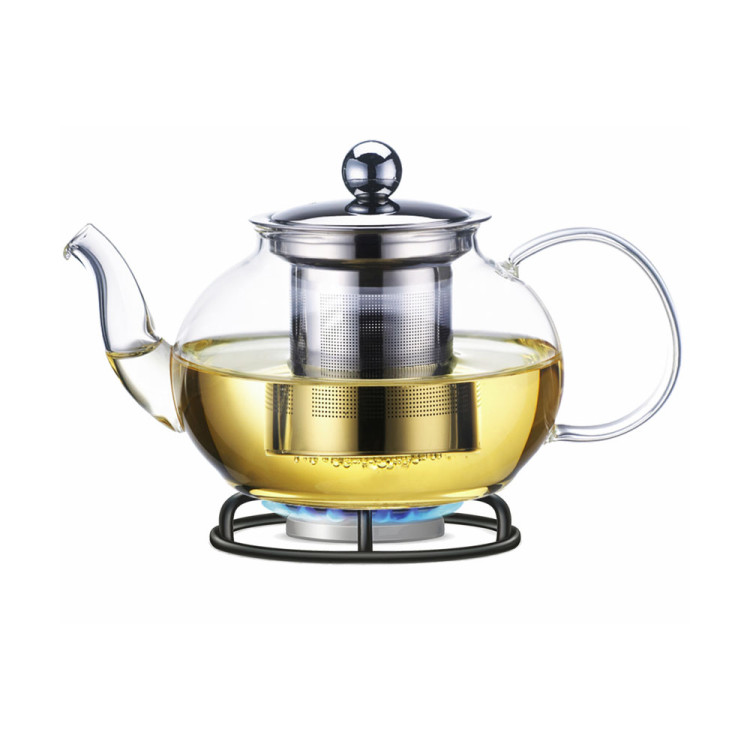 Szklany zaparzacz do herbaty kawy ziół dzbanek 800 ml Kamille 0783M