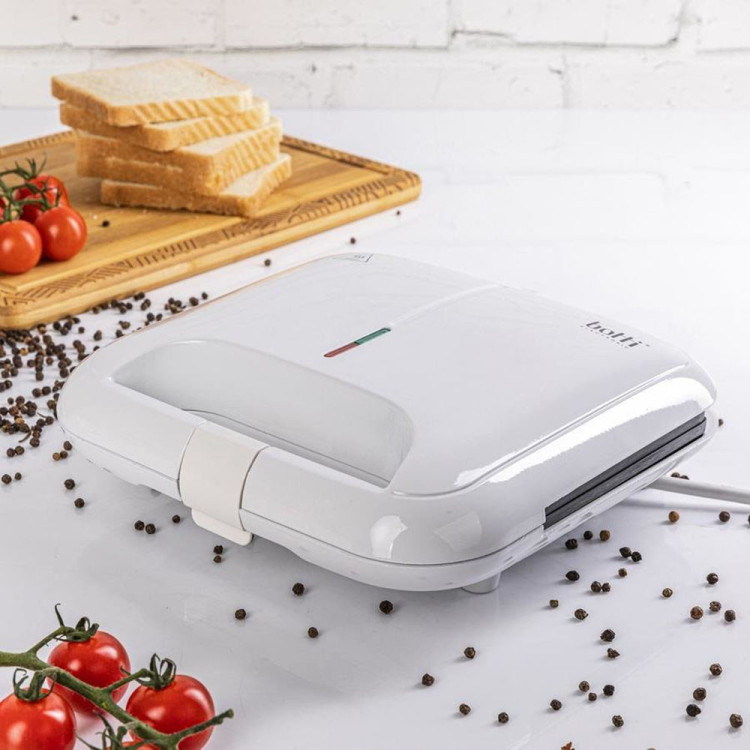 Opiekacz do kanapek 750W Botti Electronic Crispo sandwich biały