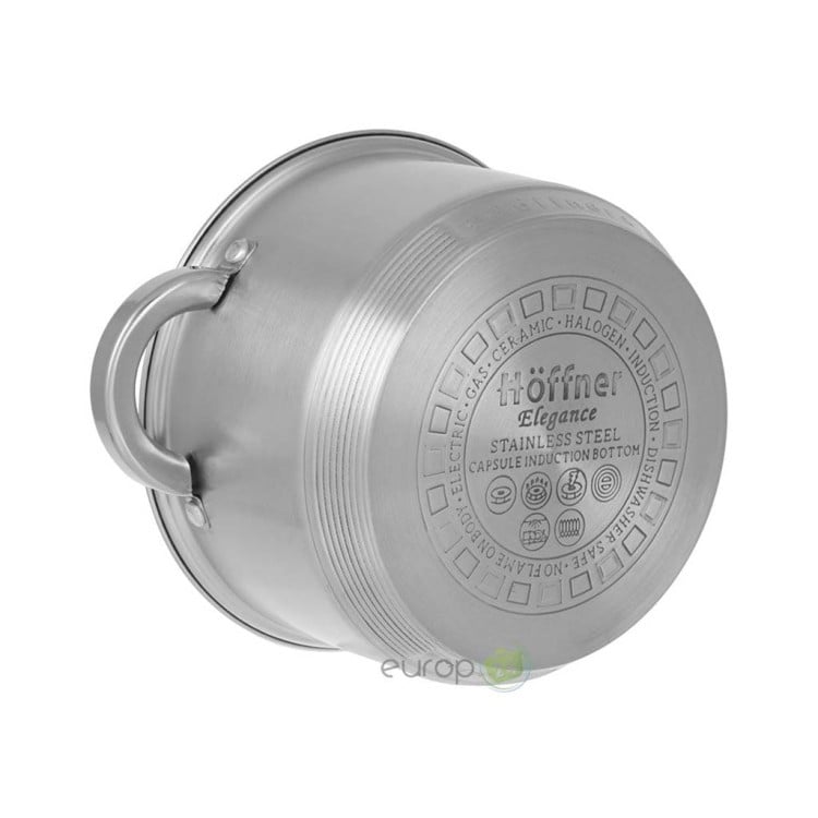 Garnki Hoffner w zestawie na indukcję stalowe HF 9405 Garnki Hoffner w zestawie na indukcję stalowe HF 9405