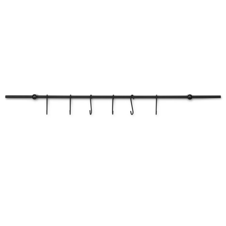 Reling kuchenny czarny Edenberg EB 8516 półka metalowa 16 elementów