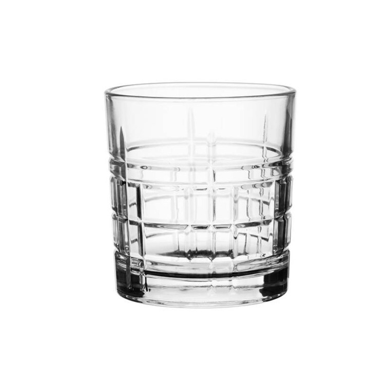 Szklanki do whisky drinków zestaw 6 szklanek 280 ml kratka