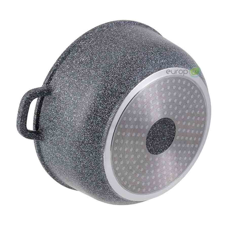 Garnek marmurowy z pokrywką Edenberg EB 3976 2.3L na indukcję 20 cm