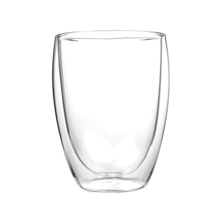 Szklanki termiczne do kawy 300 ml latte MG Home Dolce zestaw z łyżeczkami 6 sztuk