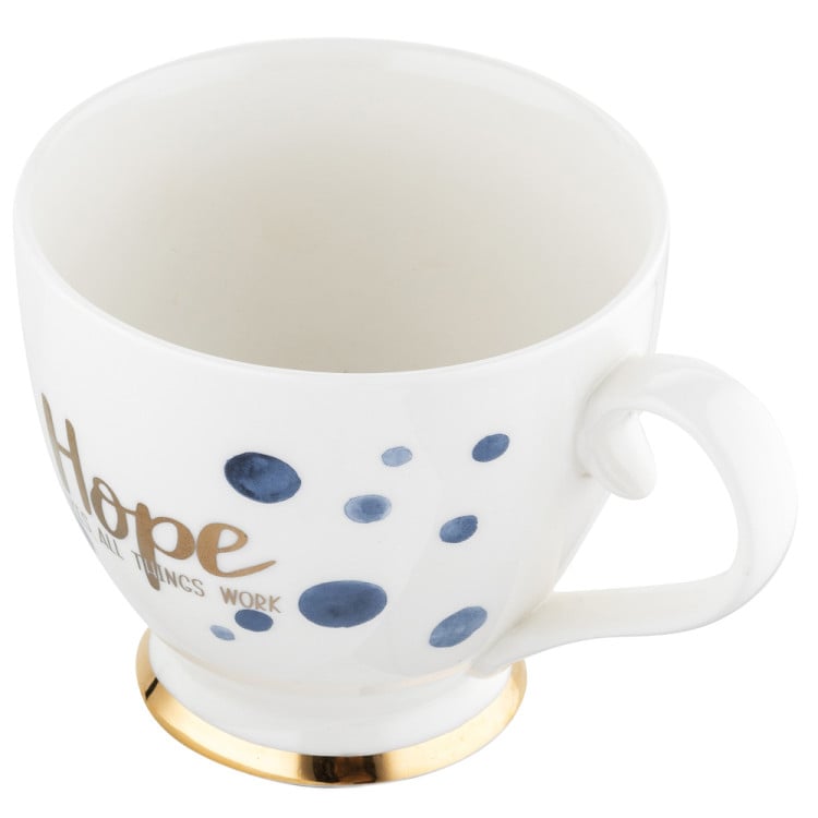 Kubek na nóżce Florina Mare Hope 440 ml porcelana