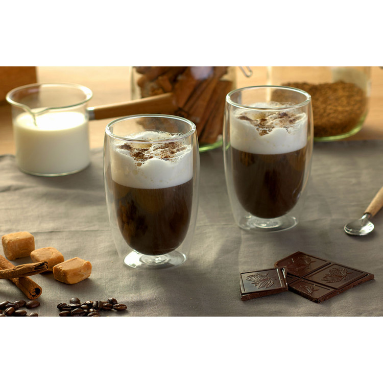 Szklanki termiczne do kawy latte 2x350 ml 2x300 ml oraz 2x270 ml MG Home Dolce zestaw 6 sztuk