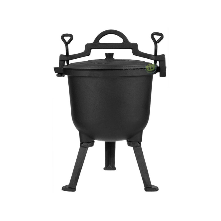 Garnek żeliwny Kinghoff KH 2232 Kociołek myśliwski 7 L Nowy model + GRATIS
