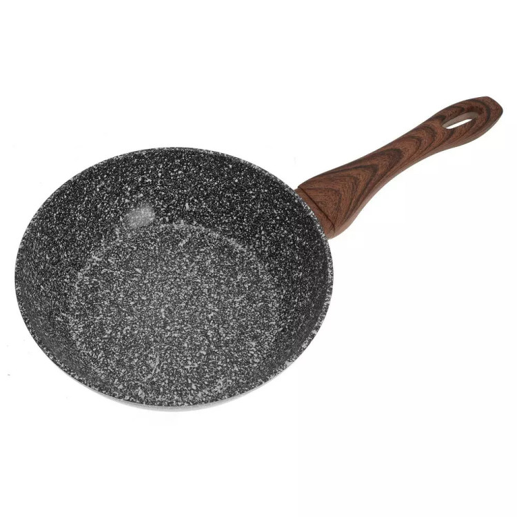 Patelnia z pokrywką, aluminium, szary marmurek, średnica 24 cm Kinghoff KH-1583