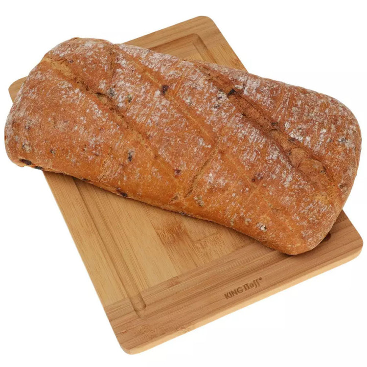 Deska do krojenia 27x19x1.8 cm prostokątna KingHoff KH 1136 drewniana kuchenna