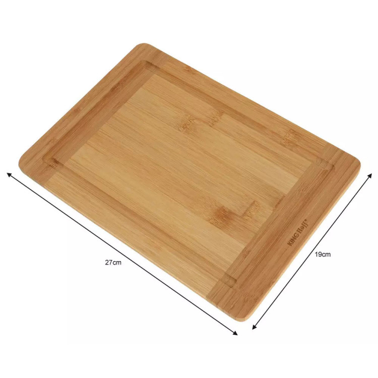 Deska do krojenia 27x19x1.8 cm prostokątna KingHoff KH 1136 drewniana kuchenna