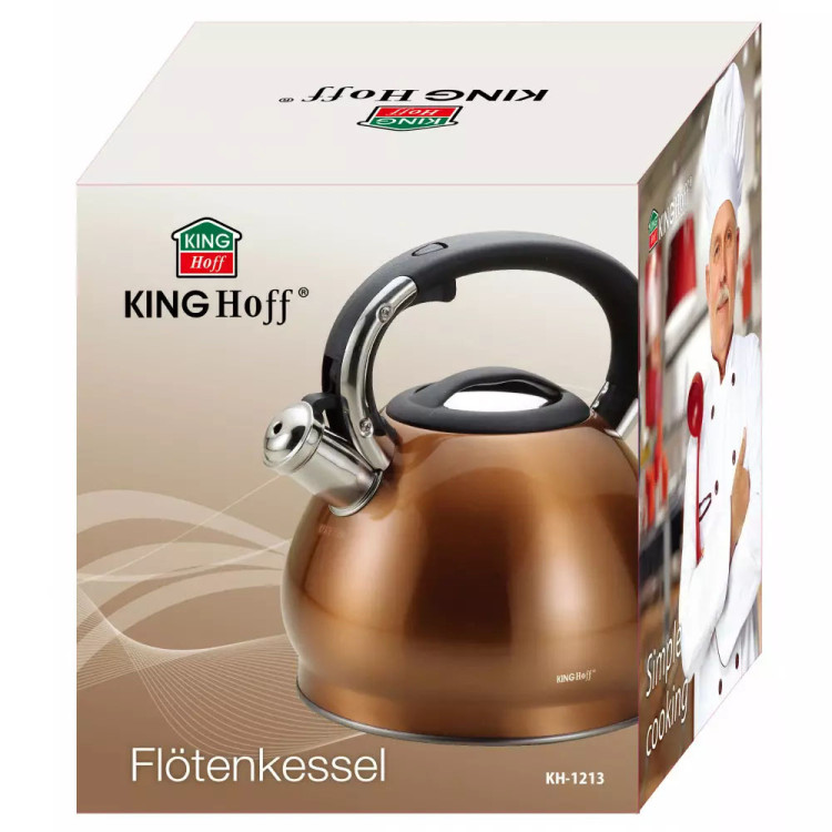 Czajnik tradycyjny 3.4 L metalic brąz Kinghoff KH 1213