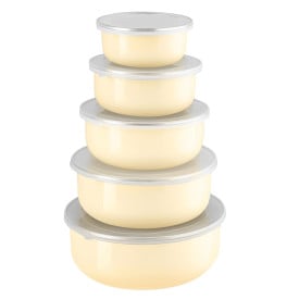 Pojemniki emaliowane miski...