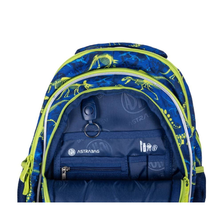 Plecak szkolny 3 komorowy 39x28x15 cm Astrabag Dinos AB420