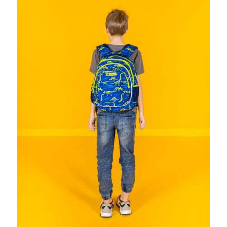 Plecak szkolny 3 komorowy 39x28x15 cm Astrabag Dinos AB420