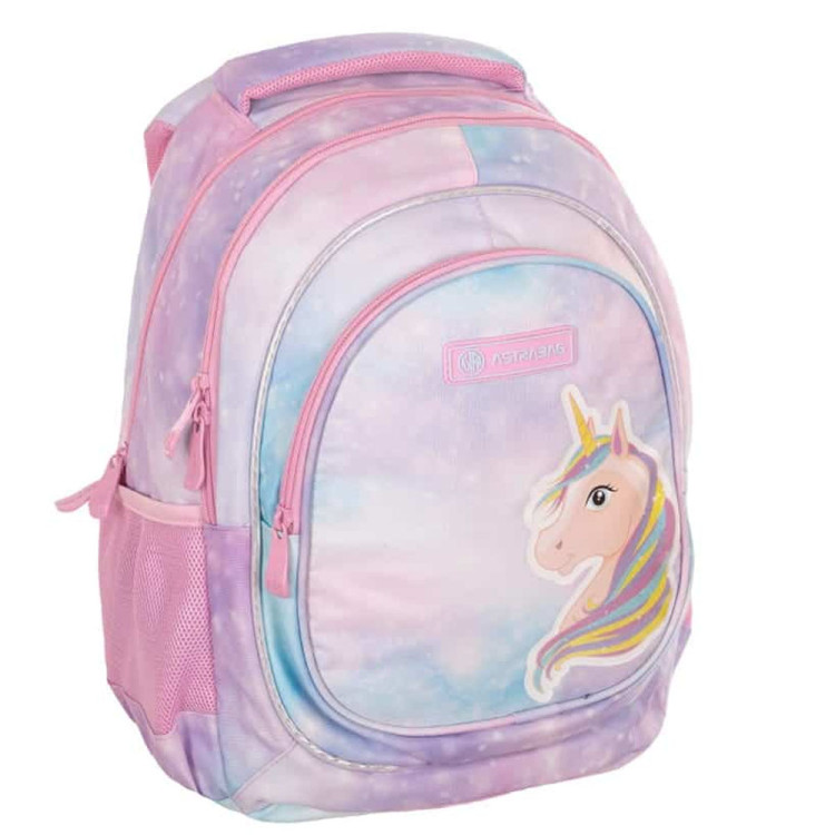 Plecak szkolny 3 komorowy 39x28x15 cm Astrabag Fairy Unicorn AB330