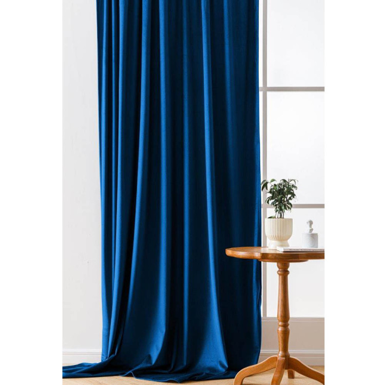Zasłony zaciemniające na taśmie Cotton World Velvet na taśmie 140x250 cm granatowe