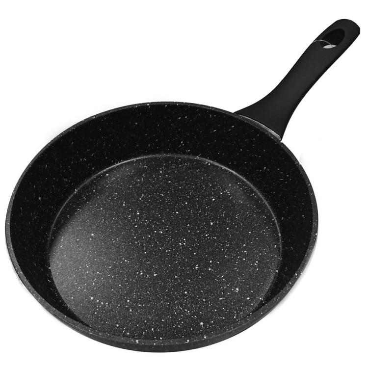 Patelnia marmurowa 28 cm Zilner ZL 7708 czarna głęboka 3.2 l indukcja gaz