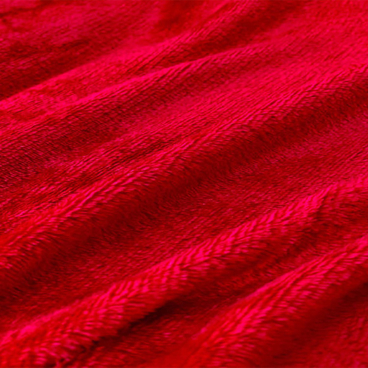 Koc 160x200 cm mikrofibra Cotton World miękki ciepły pled narzuta na łóżko bordowy