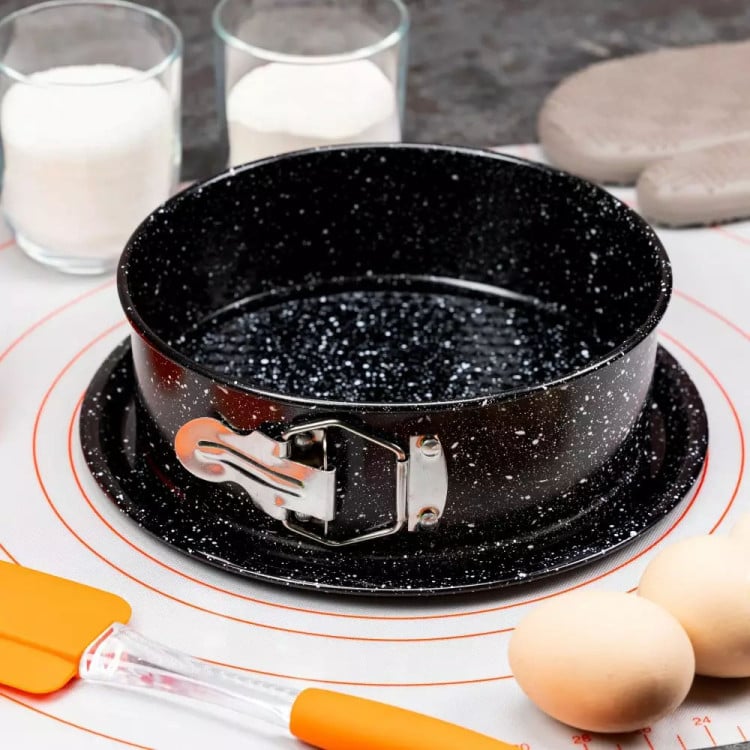 Tortownica okrągła 18 cm blacha do pieczenia z powłoką nieprzywierającą forma do ciasta Kinghoff KH 1781