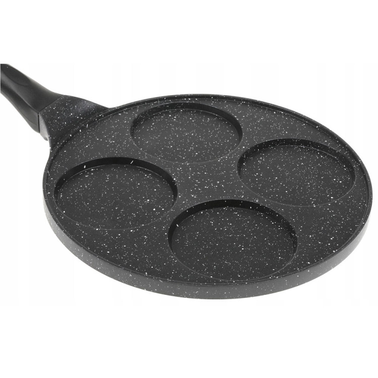 Patelnia do naleśników, jajek, pancakes Krisberg KR 2656 26 cm czarna powłoka marmurowa