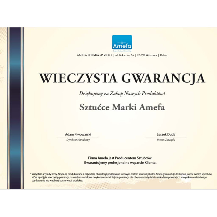 Zestaw sztućców dla 6 osób Austin 1410 Amefa 24 sztuki prosty wzór Zestaw sztućców dla 6 osób Austin 1410 Amefa 24 sztuki prosty wzór
