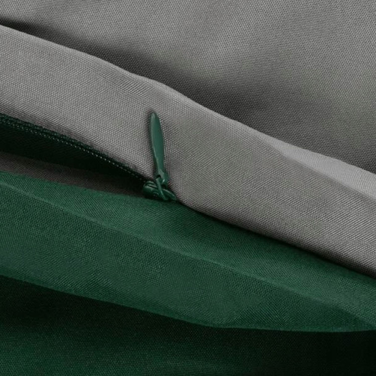 Pościel dwustronna 160x200 mikrofibra Cotton World 3 części 2483 szaro-zielona