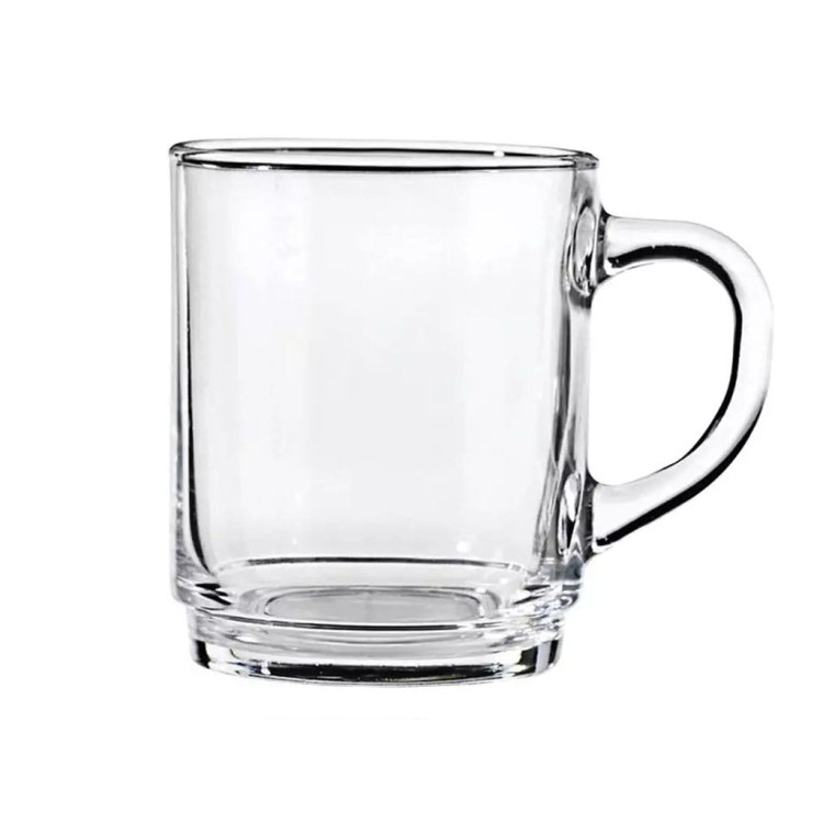 Kubek przezroczysty szklanka Florina Standard 250 ml zestaw 12 szklanek do kawy herbaty