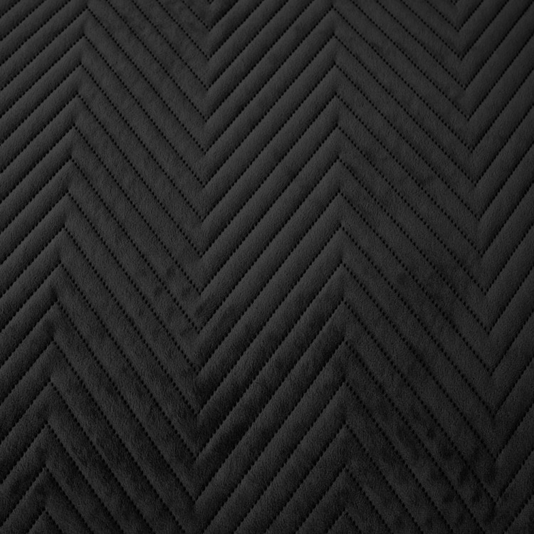 Narzuta 200x220 na łóżko pikowana velvet Cotton World czarna 2624
