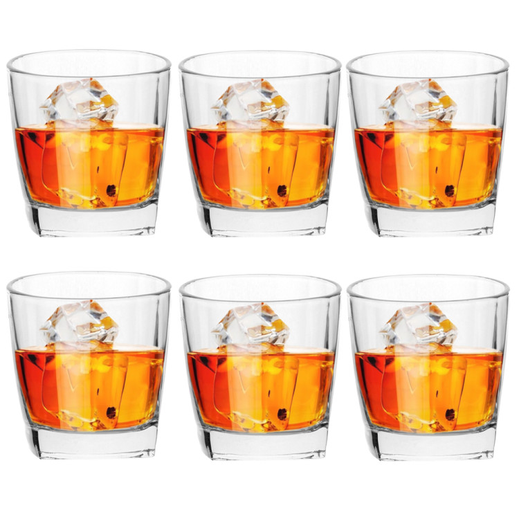Szklanki do whisky napojów drinków 250 ml zestaw 6 szklanek Florina Sofia