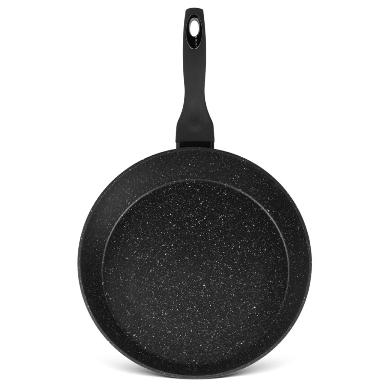 Patelnia marmurowa głęboka 20 cm Edenberg EB 5704 czarna indukcja gaz