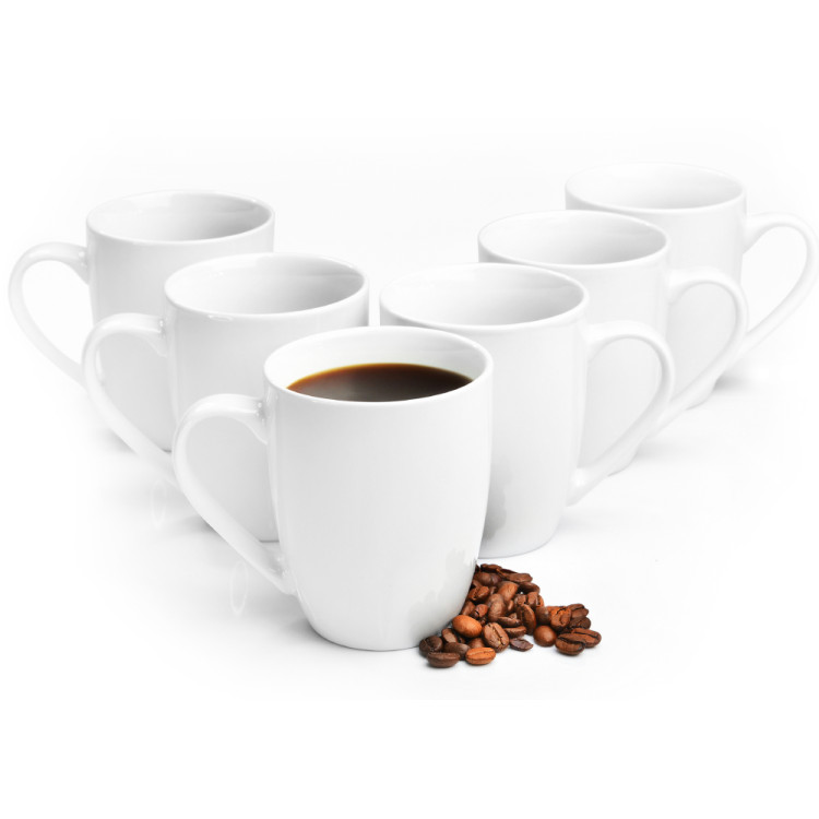 Zestaw 6 kubków ceramicznych białych Glasmark Bruno 300 ml
