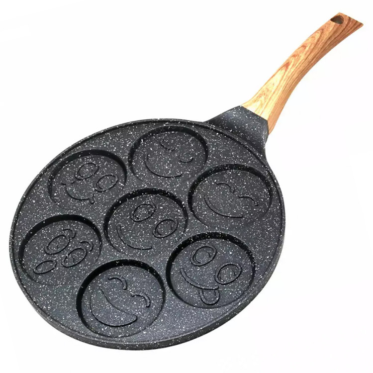 Patelnia do naleśników 26cm czarna powłoka marmurowa Krisberg KR 2657