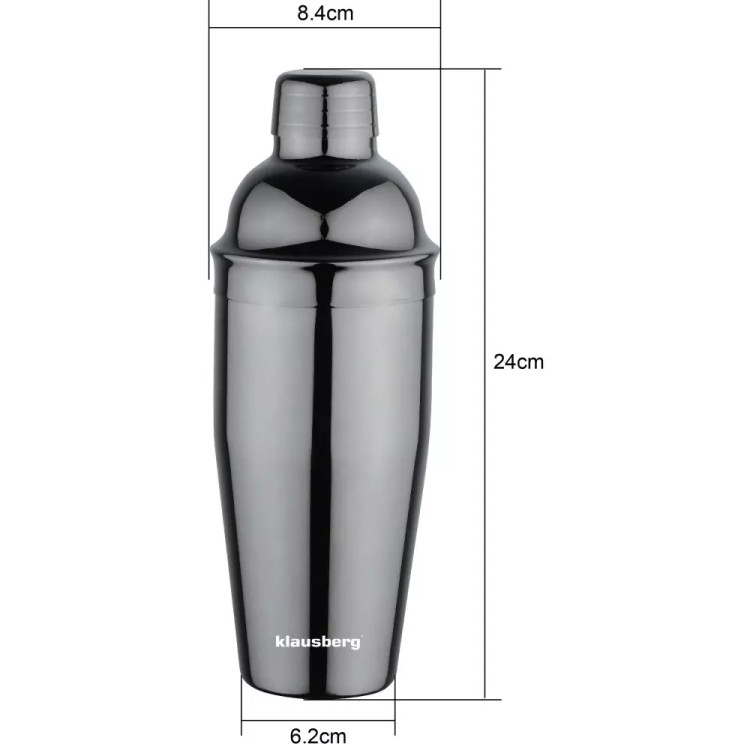 Shaker do koktajli 750 ml Klausberg KB 7648 barowy shaker do drinków kolor grafit