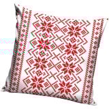 Poszewka świąteczna 40x40 na poduszkę jaśka realistyczny wzór biały sweterek