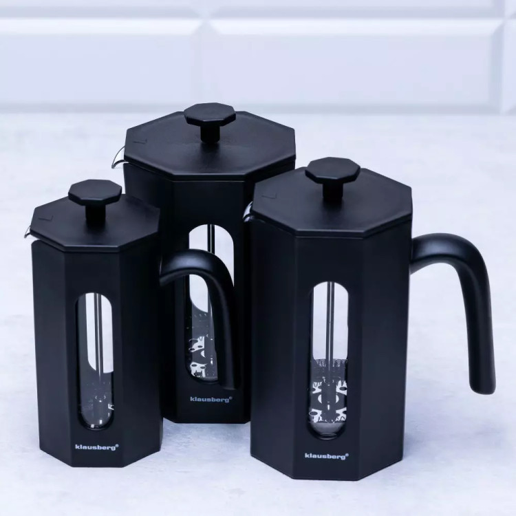 Szklany zaparzacz tłokowy do herbaty kawy ziół 800 ml Klausberg KB 7678