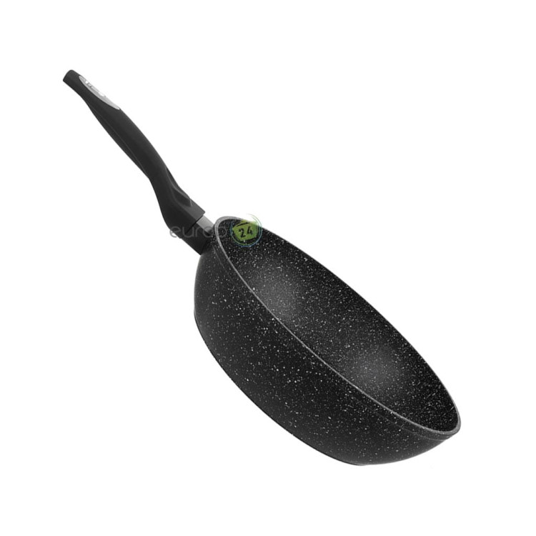 Patelnia głęboka z pokrywką 22 cm mała Krisberg KR 2678 powłoka marmurkowa indukcyjna gaz