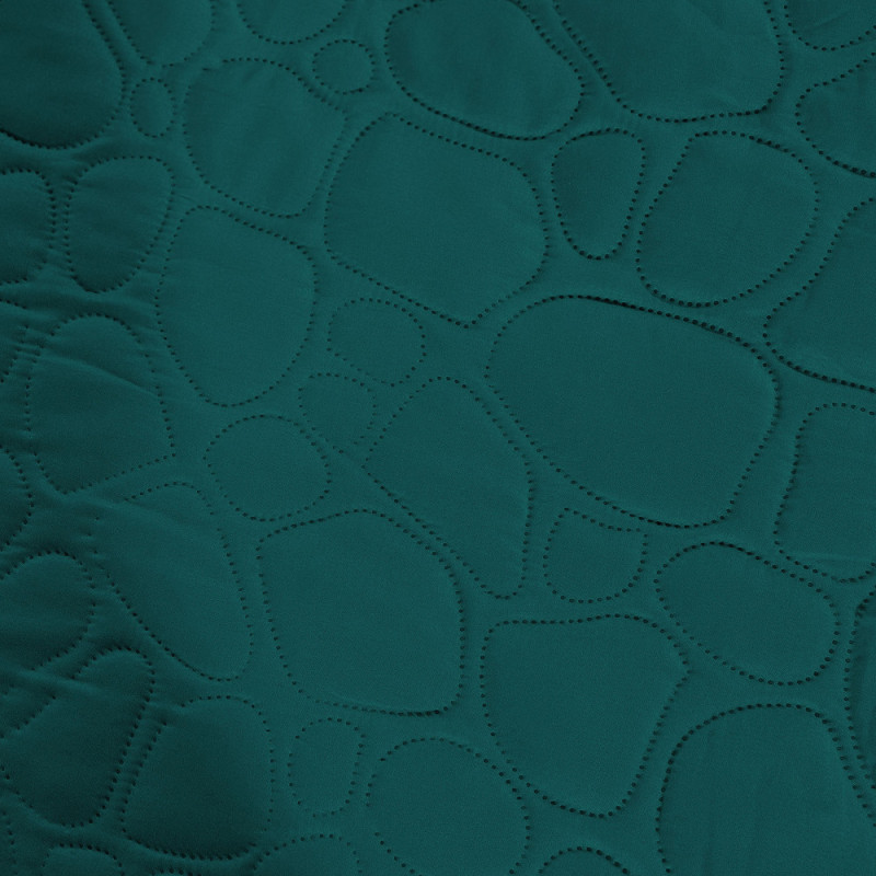 Narzuta na łóżko pikowana 200x220 cm Cotton World ciemna zieleń 2614