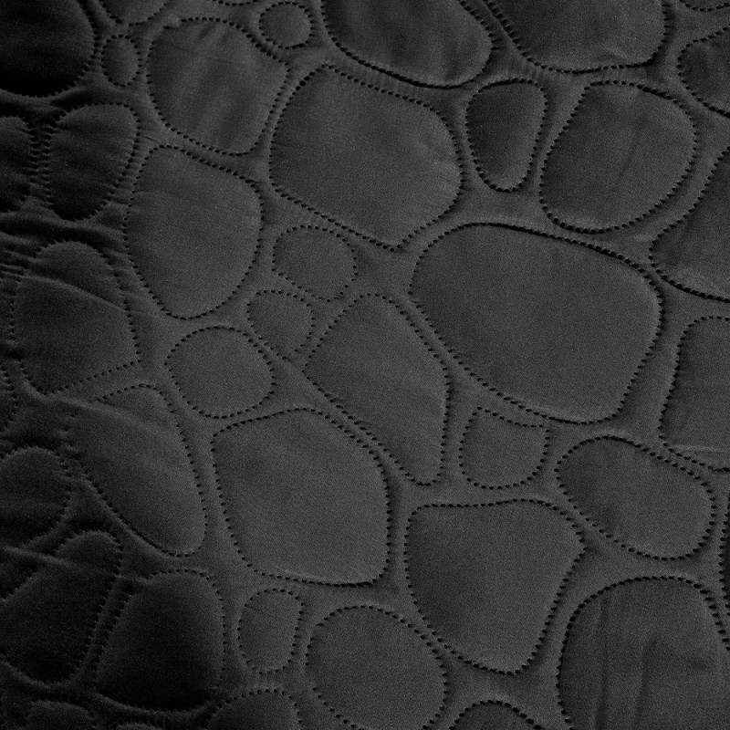 Narzuta na łóżko pikowana 170x210 cm Cotton World czarna 2613
