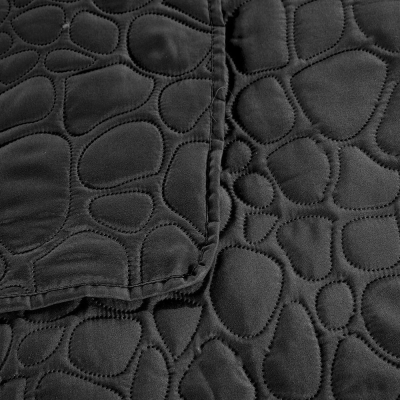 Narzuta na łóżko pikowana 200x220 cm Cotton World czarna 2613