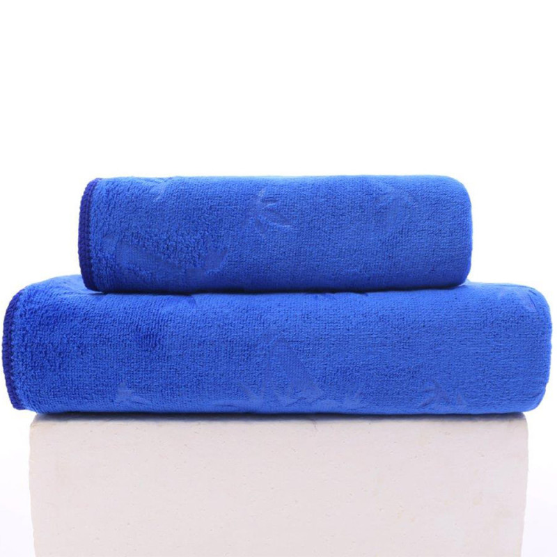 Komplet 6 ręczników kąpielowych 50x100 Cotton World niebieskie mikrofibra szybkoschnące
