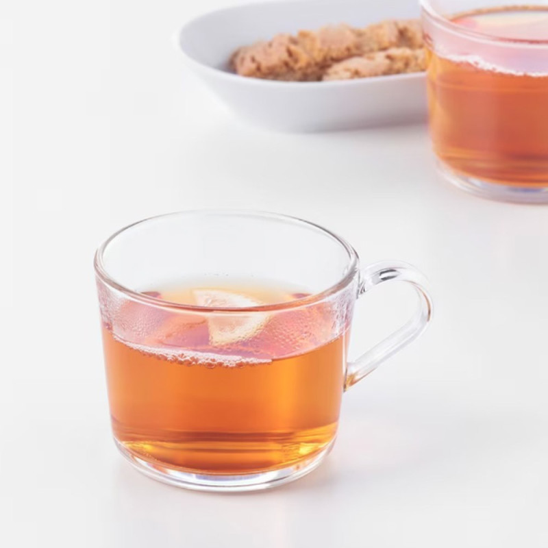 Kubki szklane 350 ml Florina Alma zestaw 6 szklanek z uchem